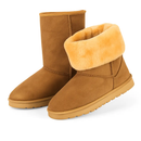 Snow Boots - Waterproof Faux Suede Mid-Calf with Warm Lining by LJGDeals