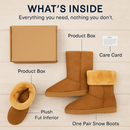 Snow Boots - Waterproof Faux Suede Mid-Calf with Warm Lining by LJGDeals