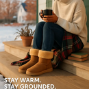 Snow Boots - Waterproof Faux Suede Mid-Calf with Warm Lining by LJGDeals