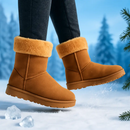 Snow Boots - Waterproof Faux Suede Mid-Calf with Warm Lining by LJGDeals
