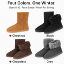 Snow Boots - Waterproof Faux Suede Mid-Calf with Warm Lining by LJGDeals