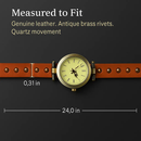 Rivet Leather Belt Retro Watch Hand Chain White by LJGDeals