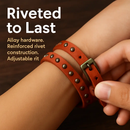 Rivet Leather Belt Retro Watch Hand Chain White by LJGDeals