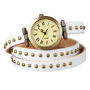 Rivet Leather Belt Retro Watch Hand Chain White by LJGDeals