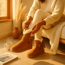 Women Ladies Snow Boots Super Soft Fabric Mid-Calf Winter Shoes Thickened Plush Warm Lining Shoes w/ Anti-slip Rubber Base Bowknot by LJGDeals