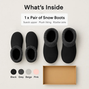 Women Snow Boots Suede Mid-Calf with Knit Lining by LJGDeals