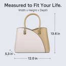 Chic Tote Bag for Women - White Leather Satchel & Crossbody by LJGDeals