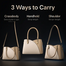 Chic Tote Bag for Women - White Leather Satchel & Crossbody by LJGDeals