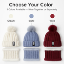 Winter Beanie Hat Scarf Set for Women - Warm Knit 2-in-1 by LJGDeals