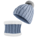 Winter Beanie Hat Scarf Set for Women - Warm Knit 2-in-1 by LJGDeals