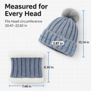 Winter Beanie Hat Scarf Set for Women - Warm Knit 2-in-1 by LJGDeals