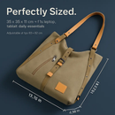 Ladies Canvas Tote Bag with Adjustable Shoulder Strap by LJGDeals