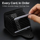 Credit Card Holder Wallet with Snap Closure by LJGDeals