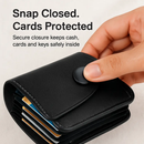 Credit Card Holder Wallet with Snap Closure by LJGDeals