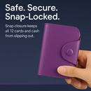 Credit Card Holder Wallet with Snap Closure by LJGDeals