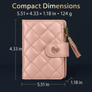 Leather Wallet Clutch with Card Slots and Zipper by LJGDeals