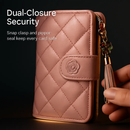 Leather Wallet Clutch with Card Slots and Zipper by LJGDeals