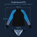 Women Long Sleeve 2-Piece Swimwear Top for Surfing and Beach by LJGDeals