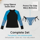 Women Long Sleeve 2-Piece Swimwear Top for Surfing and Beach by LJGDeals