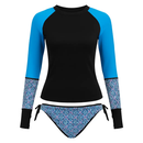 Women Long Sleeve 2-Piece Swimwear Top for Surfing and Beach by LJGDeals