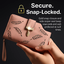 Leather Wallet Clutch - Card Slots - PU Leather - Compact by LJGDeals