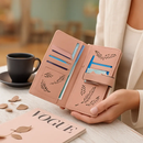 Leather Wallet Clutch - Card Slots - PU Leather - Compact by LJGDeals