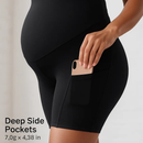 Maternity Shorts Seamless Pregnancy Yoga with Pockets by LJGDeals
