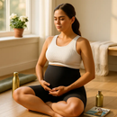 Maternity Shorts Seamless Pregnancy Yoga with Pockets by LJGDeals