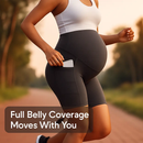 Maternity Shorts Seamless Pregnancy Yoga with Pockets by LJGDeals