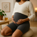 Maternity Shorts Seamless Pregnancy Yoga with Pockets by LJGDeals
