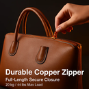 Women’s Soft Leather Handbag Tote Bags Large Shoulder Crossbody Bag 7 Cells Zipper Purse Handle Bag Phone Book Cosmetic Case for Office Lady Student by LJGDeals