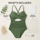 One Piece Swimsuit with High-Waist Design by LJGDeals