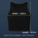 Cropped Tank Top for Women: Sleeveless, High Neck by LJGDeals