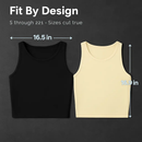 Cropped Tank Top for Women: Sleeveless, High Neck by LJGDeals