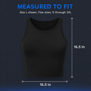 Cropped Tank Top for Women: Sleeveless, High Neck by LJGDeals