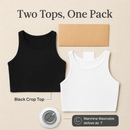 Cropped Tank Top for Women: Sleeveless, High Neck by LJGDeals
