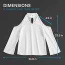 Off-the-Shoulder Blouse with V-Neck and Long Sleeves by LJGDeals