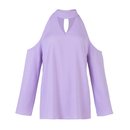 Off-the-Shoulder Blouse with V-Neck and Long Sleeves by LJGDeals