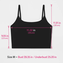 Women Sport Bras with Removable Pads, Low-Impact Square Neck by LJGDeals