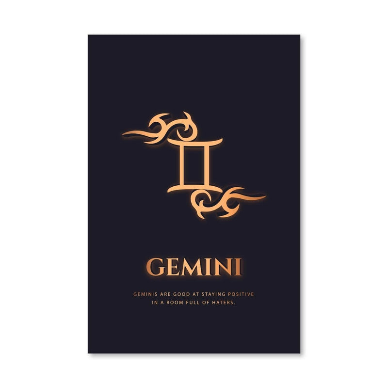 Gemini - Gold Canvas