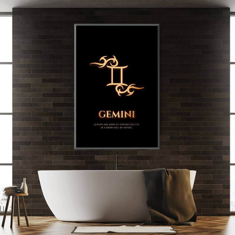 Gemini - Gold Canvas