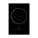 Gemini Traits Gold Canvas