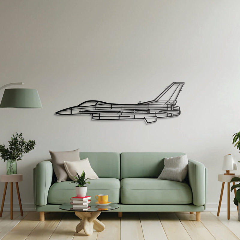 F-16C Block 50 Metal Aircraft Wall Art - NCP0177