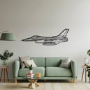 F-16A Metal Aircraft Wall Art - NCP0279