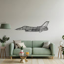 F-16C Missiles Metal Aircraft Wall Art - NCP0280