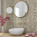Geneve Polished 5/8x1 1/4 Marble Mosaics 12x12