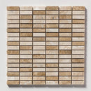 Geneve Tumbled 5/8x2 Marble Mosaics 12x12