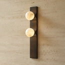 Geo Bar Alabaster Globe Wall Sconce