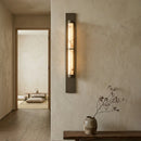 Geo Columnar Linear Alabaster Wall Sconce