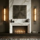 Geo Columnar Linear Alabaster Wall Sconce